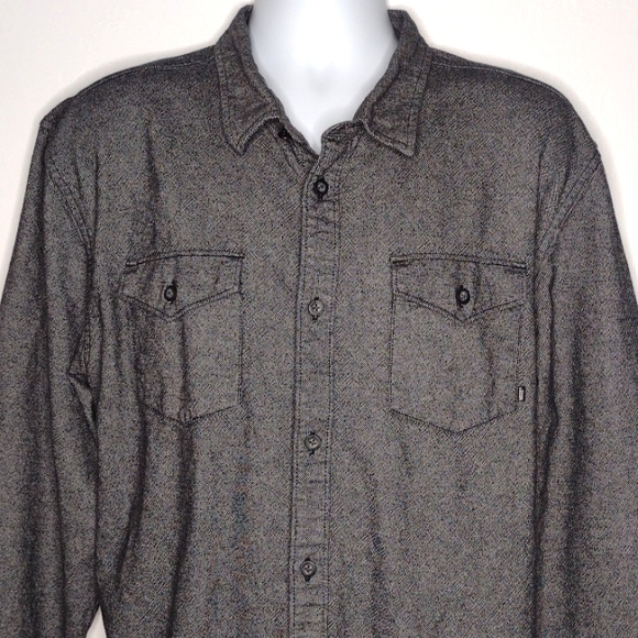 Vans Other - Vans | Men's Grey and Black Two Pocket Long Sleeve Button Up Midweight Shirt